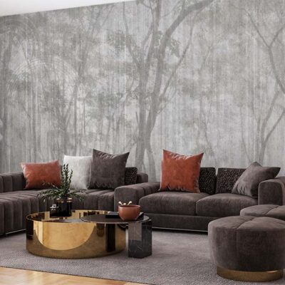 Papier peint moderne avec design élégant pour salon – Aliprintdz
