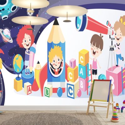 ALIPRINT tableau et papier peint décoratif mural algerie Tableau et papier peint décoratif mural Algérie pour chambre enfant. Motifs espace, fusée, cubes, télescope. Idéal décoration murale originale et ludique. tableau et papier peint décoratif mural algerie