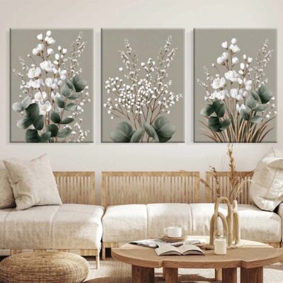 ALIPRINT tableaux calligraphie islamique en algerie Tableaux de avec des motifs floraux élégants sur un fond neutre, ajoutant une touche artistique à votre intérieur.