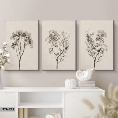 aliprint Tableau décoratif en Algérie représentant des fleurs stylisées sur toile, ajoutant une touche artistique à votre intérieur.