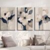 aliprint Tableau décoratif en Algérie avec des fleurs élégantes sur fond neutre, parfait pour embellir un intérieur moderne.